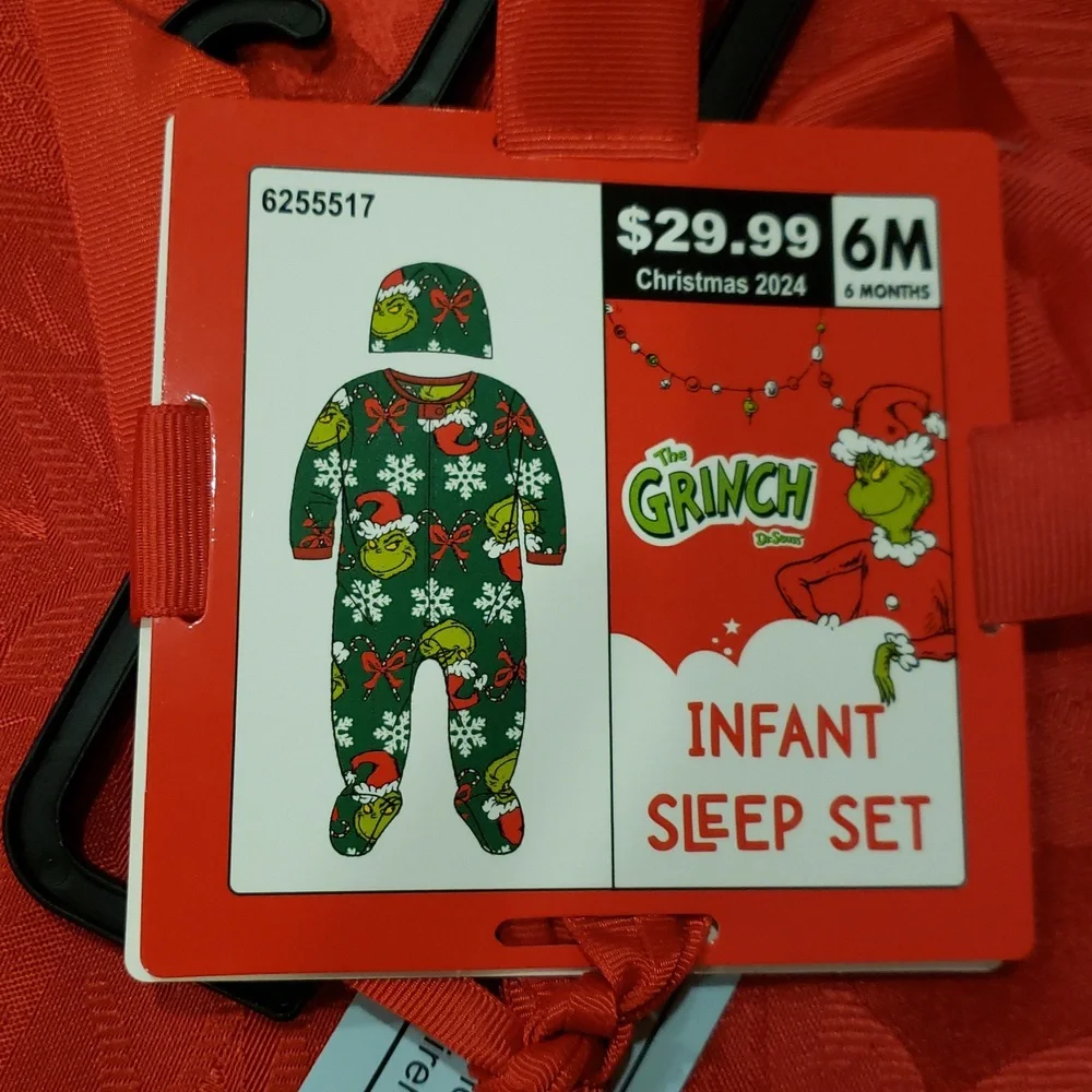 NEW Dr. Seuss Grinch Footie Pajamas